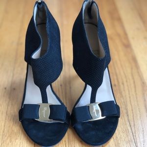 Pellas 100mm Suede Caged Sandal Pumps